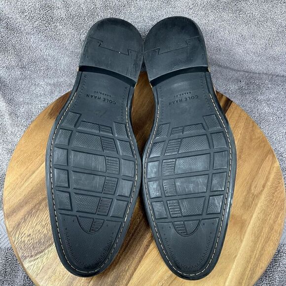 Cole Haan Grand OS Oxford Shoes Mens Size 12 Brown Leather Cap Toe Warren C20153 - Picture 6 of 10